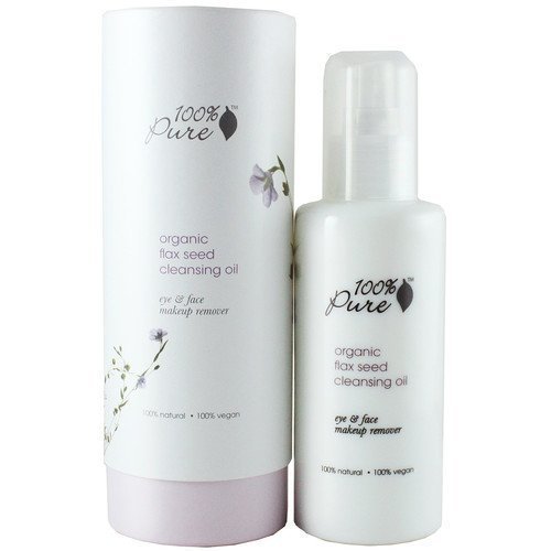 100% Pure Organic Flax Seed Cleansing Oil Eye & Face Makeup Remover