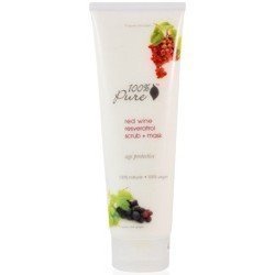 100% Pure Red Wine Resveratrol Facial Scrub & Mask