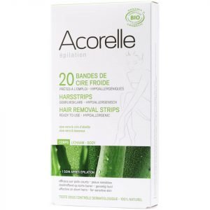 Acorelle Ready To Use Aloe Vera And Beeswax Leg Strips 20 Strips