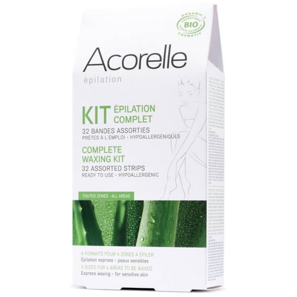 Acorelle Ready To Use Strips Complete Waxing Kit
