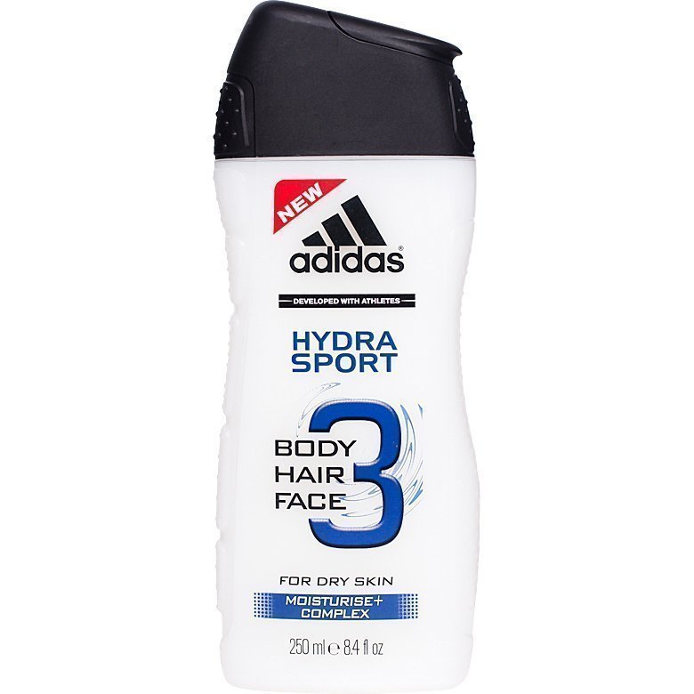 Adidas 3 in 1 Hydra Sport Shower Gel Shower Gel 250ml