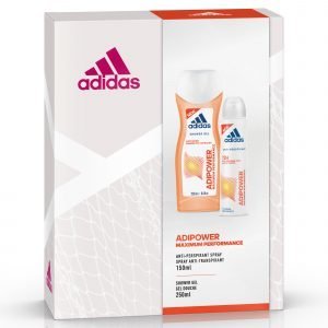 Adidas Adipower Deo Spray 150 Ml + Protect Sg 250 Ml Lahjapakkaus Naiselle