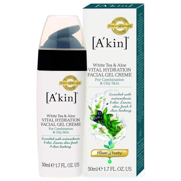 A'kin White Tea & Aloe Vital Hydration Gel Creme 50 Ml