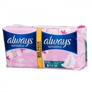 Always Sensitive Normal Plus Terveysside 24 Kpl