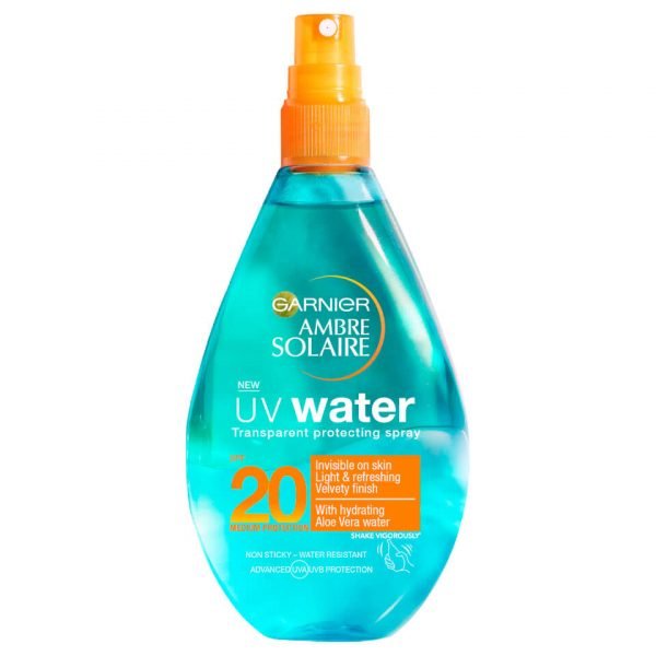 Ambre Solaire Uv Water Clear Sun Cream Spray Spf 20 150 Ml
