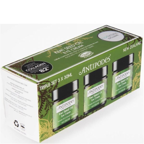 Antipodes Exclusive Triple Pack Kiwi Seed Oil Eye Cream 3 X 30 Ml