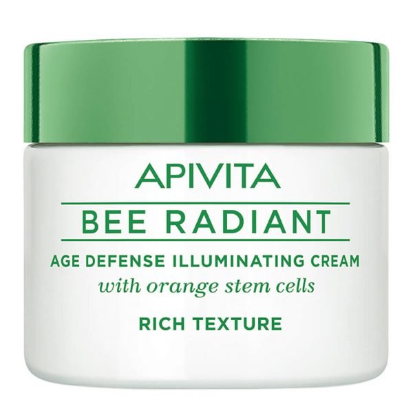 Apivita Bee Radiant Age Defense Illuminating Cream Rich Texture 50 Ml