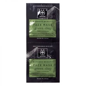 Apivita Express Deep Cleansing Face Mask Green Clay 2x8 Ml