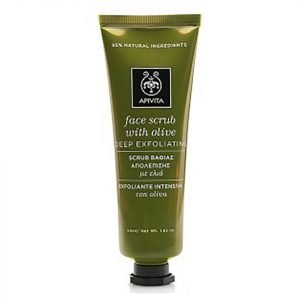 Apivita Face Scrub For Deep Exfoliation Olive 50 Ml