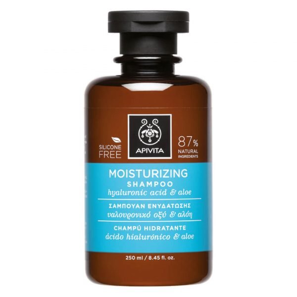 Apivita Holistic Hair Care Moisturizing Shampoo Hyaluronic Acid & Aloe 250 Ml
