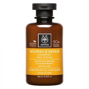 Apivita Holistic Hair Care Nourish & Repair Shampoo Olive & Honey 250 Ml