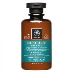 Apivita Holistic Hair Care Oil Balance Shampoo Peppermint & Propolis 250 Ml