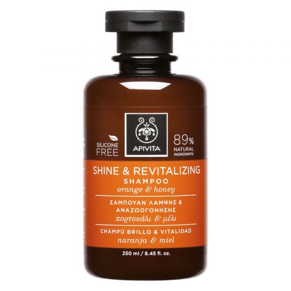 Apivita Holistic Hair Care Shine & Revitalising Shampoo Orange & Honey 250 Ml