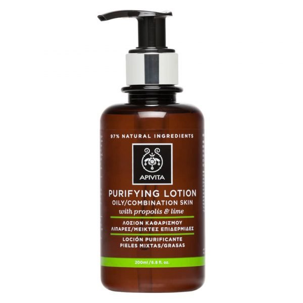 Apivita Purifying Tonic Lotion For Oily / Combination Skin 200 Ml