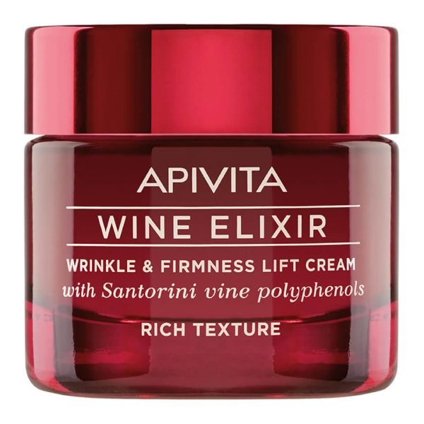 Apivita Wine Elixir Wrinkle & Firmness Lift Cream Rich Texture 50 Ml