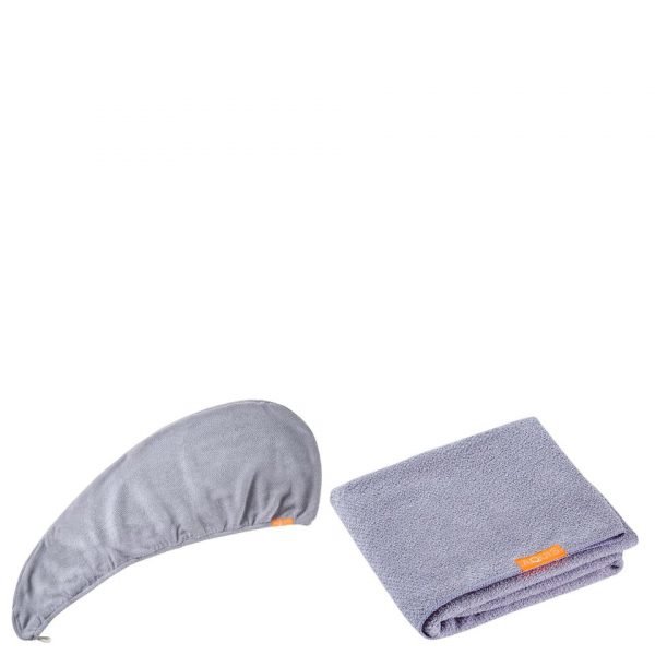 Aquis Lisse Luxe Hair Turban And Hair Towel Cloudy Berry Bundle