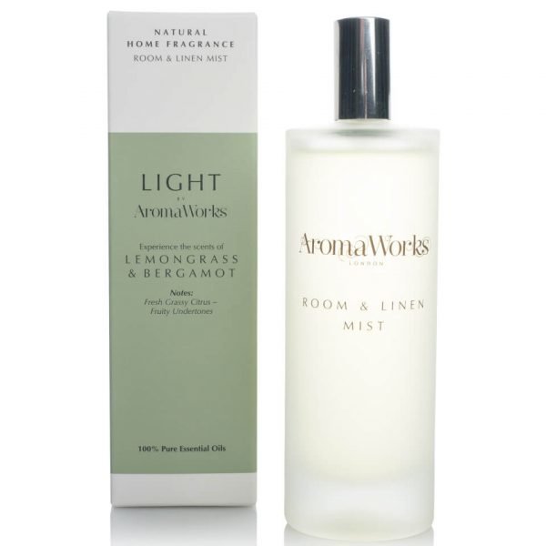 Aromaworks Light Range Room Mist Lemongrass And Bergamot