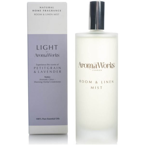Aromaworks Light Range Room Mist Petitgrain And Lavender