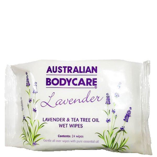 Australian Bodycare Lavender And Tea Tree Oil Wipes 24 Pack