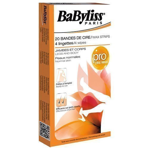 Babyliss Wax Strips for Legs & Body Normal Skin