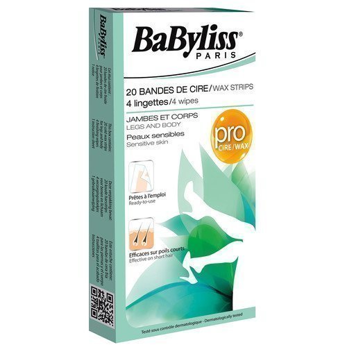 Babyliss Wax Strips for Legs & Body Sensitive Skin