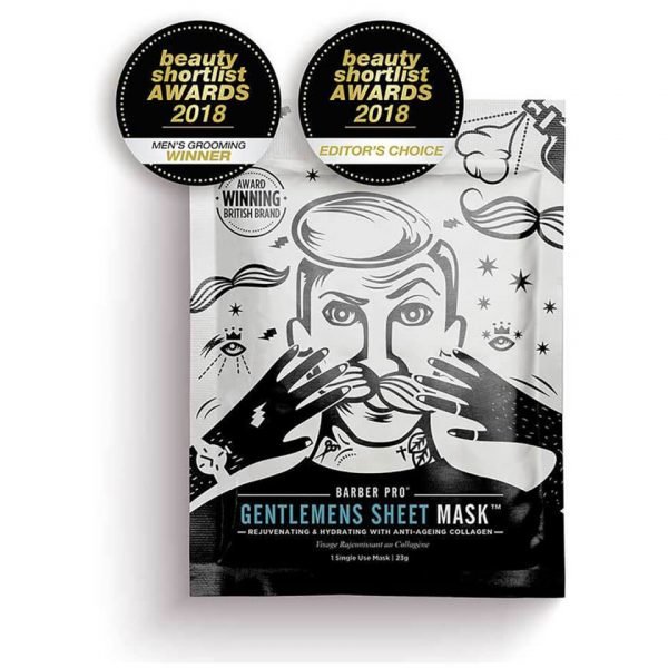 Barber Pro Gentlemen's Sheet Mask Rejuvenating And Hydrating With Anti-Ageing Collagen