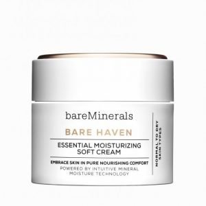 Bareminerals Bare Haven Essential Moisturizing Soft Cream Päivävoide Valkoinen