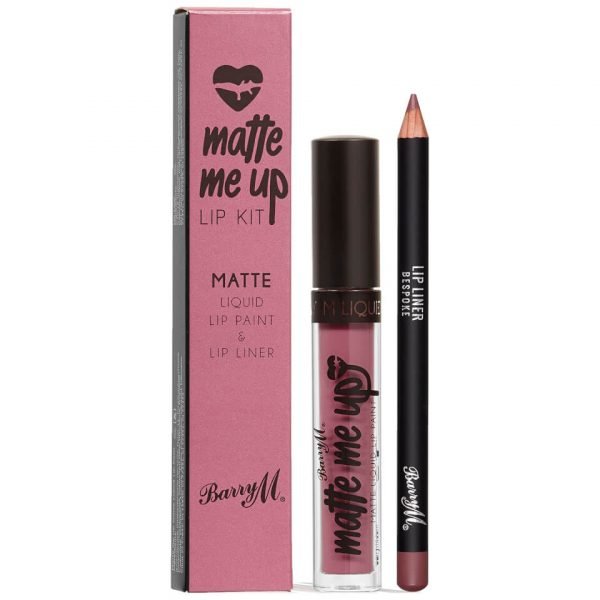 Barry M Cosmetics Matte Me Up Lip Kit Various Shades Bespoke