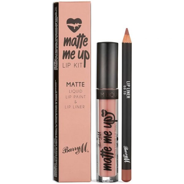Barry M Cosmetics Matte Me Up Lip Kit Various Shades Go To