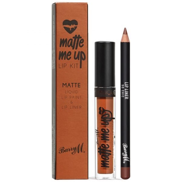 Barry M Cosmetics Matte Me Up Lip Kit Various Shades So Chic