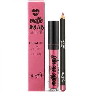 Barry M Cosmetics Matte Me Up Metallic Lip Kit Various Shades Allure