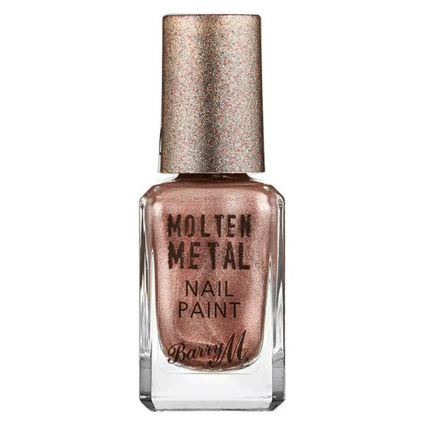 Barry M Cosmetics Molten Metal Nail Paint Pink Ice