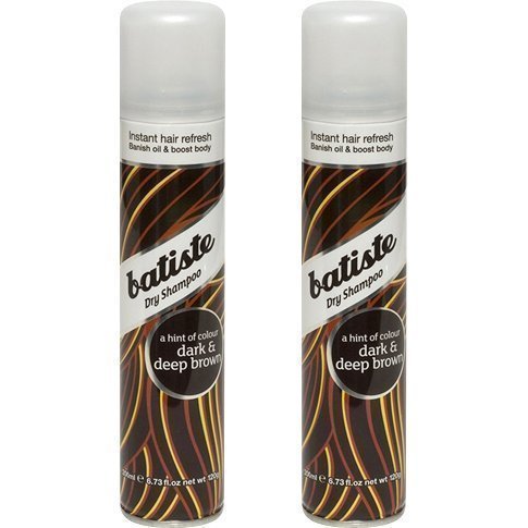 Batiste Dry Shampoo Dark & Deep Brown Duo 2 x Dry Shampoo 200ml