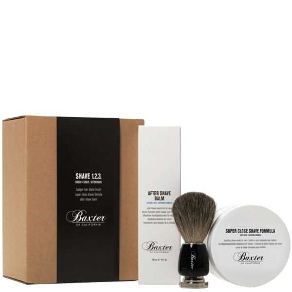 Baxter Of California Shave Kit 1-2-3 With Best Badger Brush