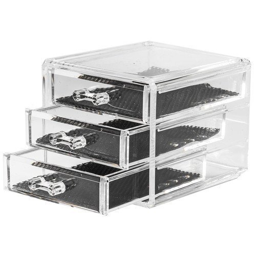 Beauty Organizers Bijoux Organizer Jewelry Organizer Box with 3 Drawers