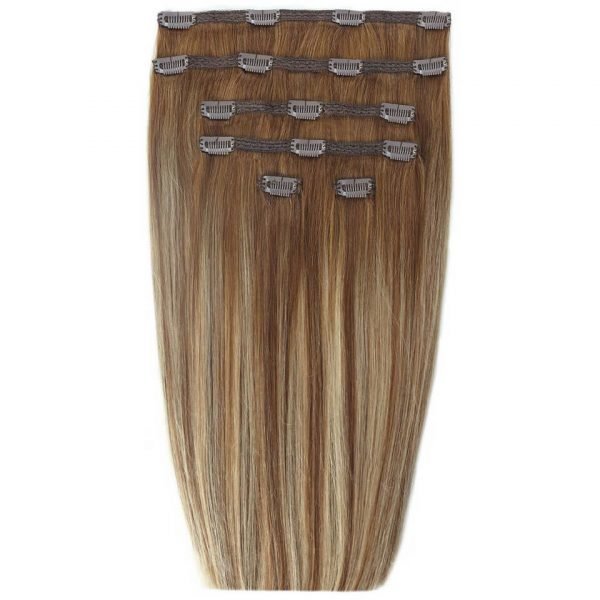 Beauty Works 18 Double Hair Set Clip-In Extensions Biscuit Balayage 4 / 27 / 10