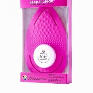 Beautyblender Keep It Clean Set Puhdistusliina Pink