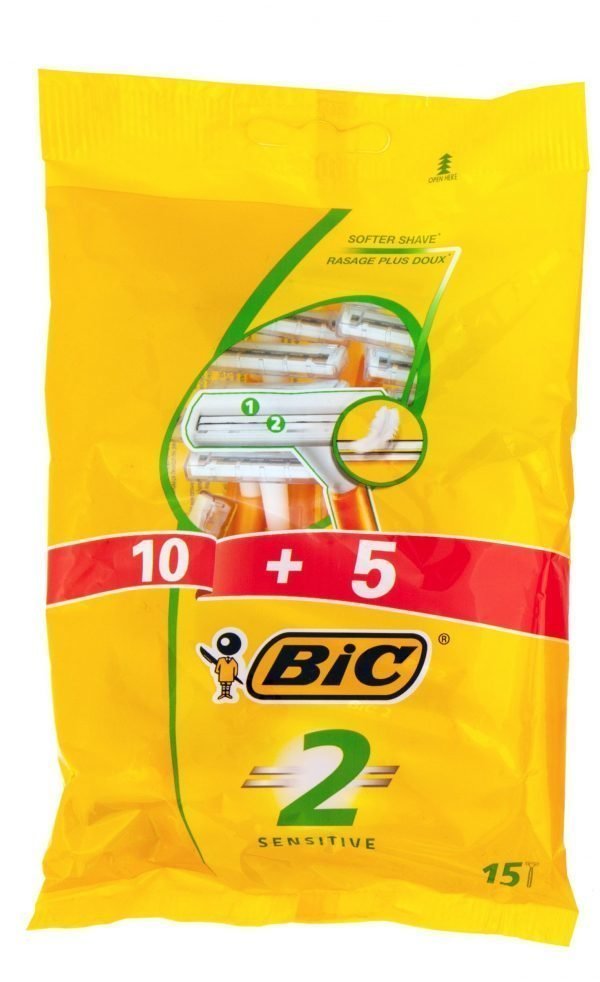 Bic 2 Sensitive Varsiterä 10+5 Kpl