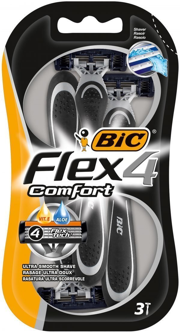 Bic Comfort 4 Varsiterä 3 Kpl