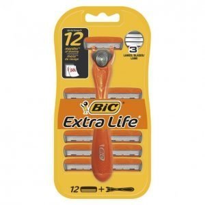 Bic Extra Life Partahöylä + 12 Terää