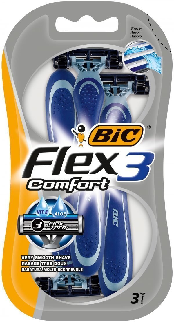 Bic Flex 3 Comfort Varsiterä 3 Kpl