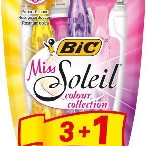 Bic Miss Soleil Color Collection Varsiterä 3+1 Kpl