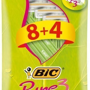 Bic Pure 3 Lady Varsiterä 8+4 Kpl