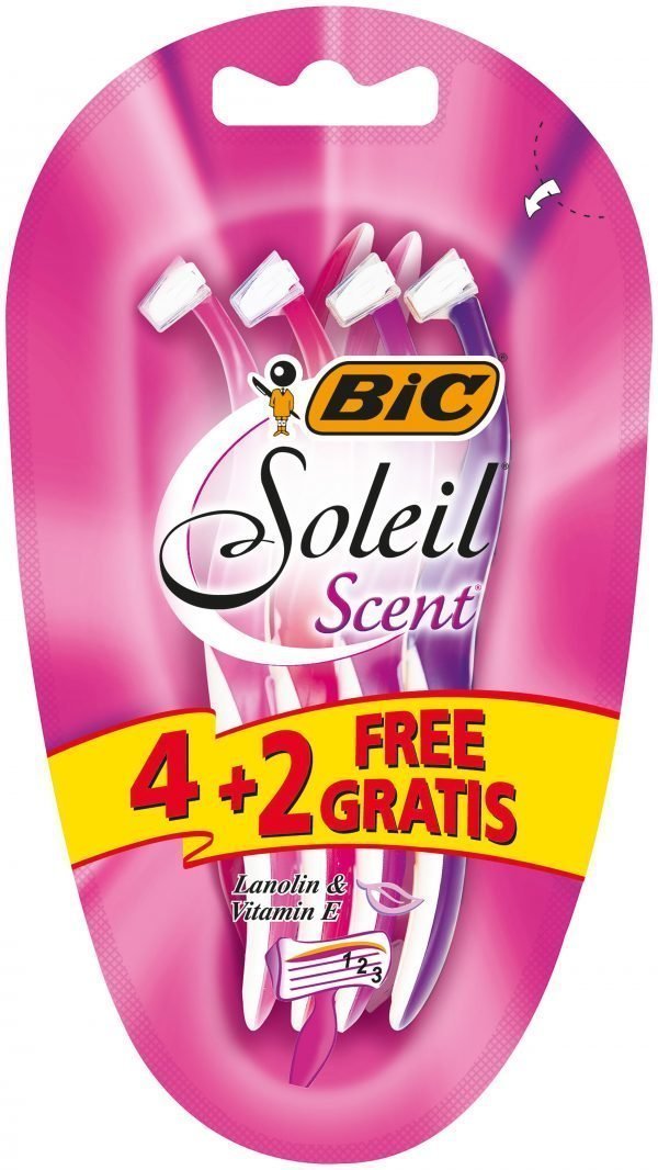 Bic Soleil Scents Varsiterä 4+2 Kpl