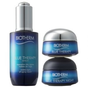 Biotherm Blue Therapy Serum Pakkaus Kaikille Ihotyypeille Seerumi 50 ml + Päivävoide 15 ml + Yövoide 15 ml