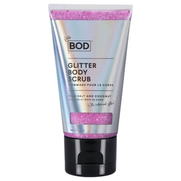 Bod Pink Salt And Coconut Glitter Scrub With Iridescent Petite