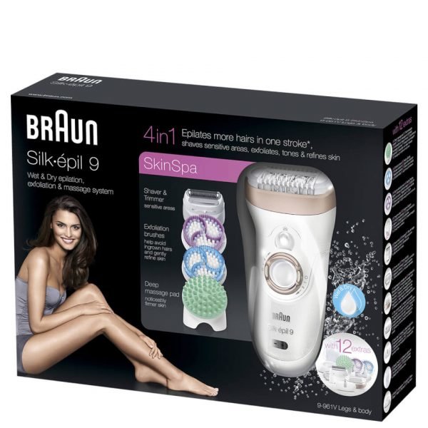 Braun Silk-Épil 9 Skinspa 9961 Wet And Dry Epilator And Exfoliator