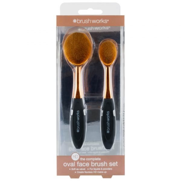 Brushworks Hd Oval Brushes Face Set