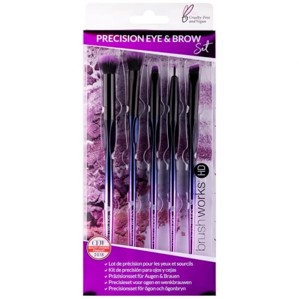 Brushworks Hd Precision Eye And Brow Brush Set