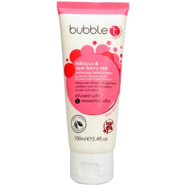 Bubble T Hand Cream Hibiscus & Acai Berry Tea 100 Ml